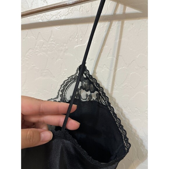 Vintage Body Chic Womans Y2K Lace Tank Top Size S/M Whimsigoth Witchy Emo 90s - Picture 10 of 14